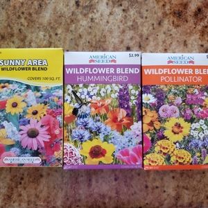 3 Pack Flower Seeds
